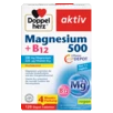 Abbildung der Produktverpackung Doppelherz aktiv Magnesium 500 + B12 Frontansicht